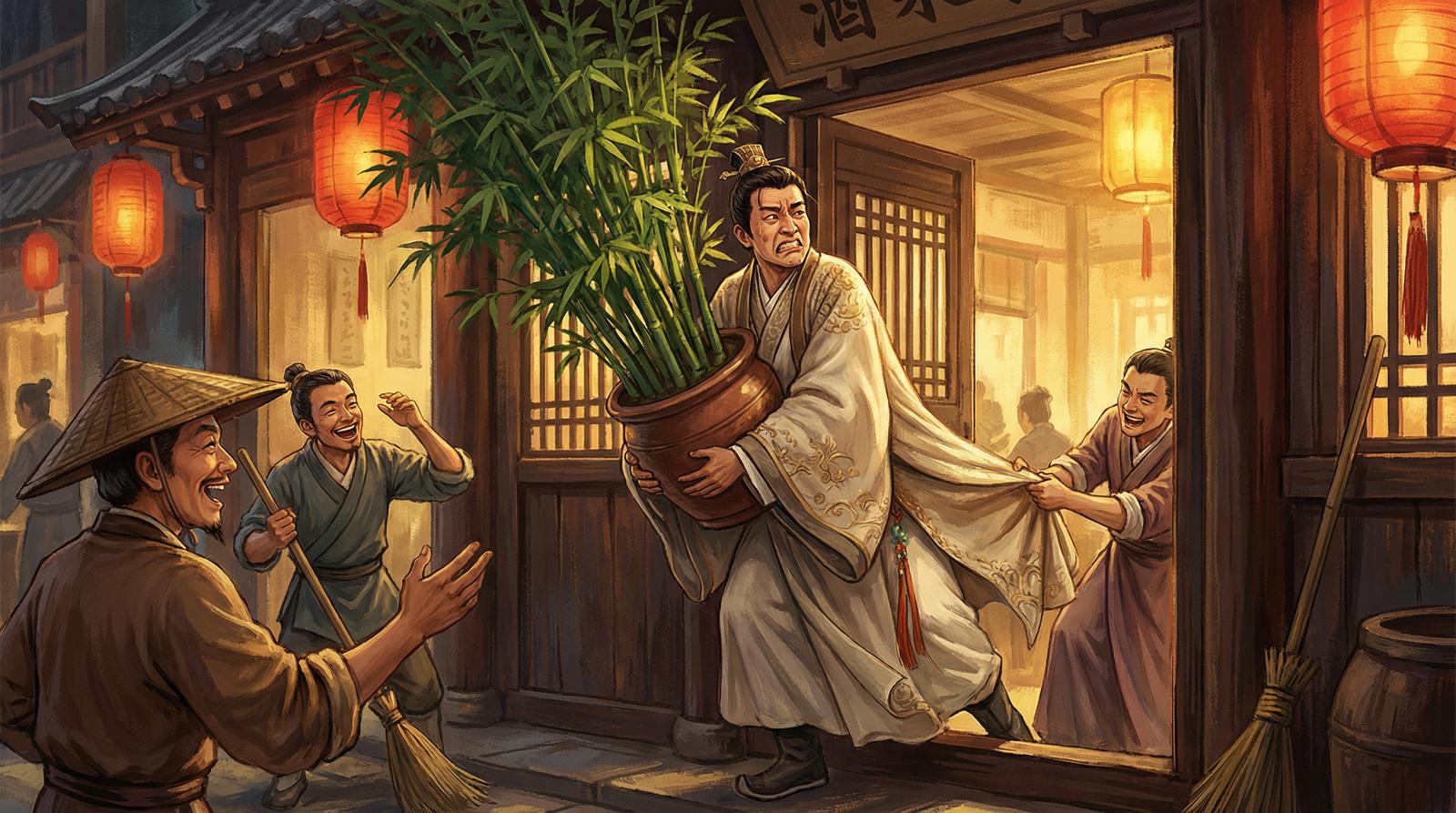 同人动漫竹林探秘植物视频之旅